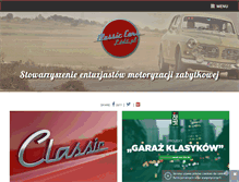 Tablet Screenshot of classiccarslodz.pl